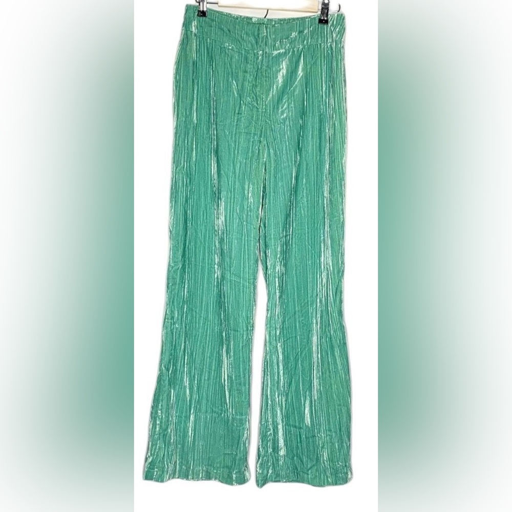 NASTY GAL Crushed Velvet Wide Leg Pants